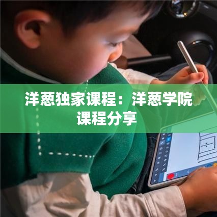 洋葱独家课程：洋葱学院课程分享 