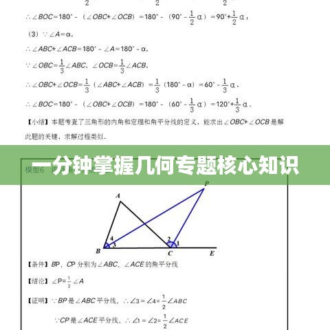 一分钟掌握几何专题核心知识
