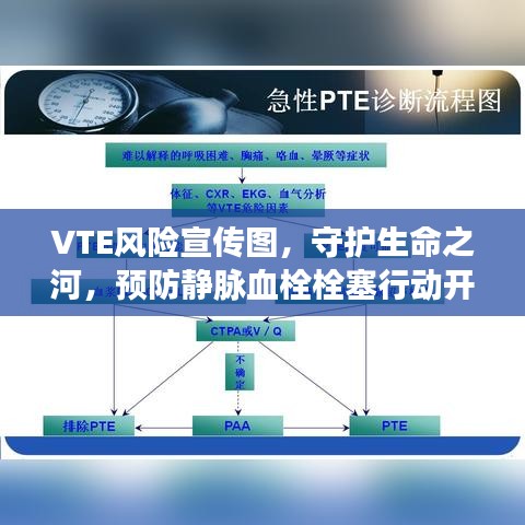 VTE风险宣传图，守护生命之河，预防静脉血栓栓塞行动开始！