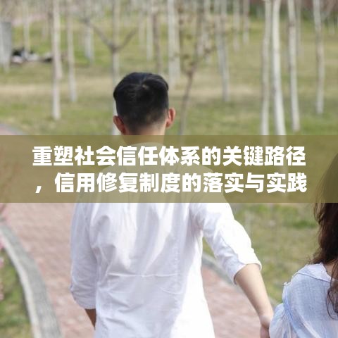 重塑社会信任体系的关键路径，信用修复制度的落实与实践