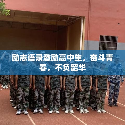 励志语录激励高中生，奋斗青春，不负韶华