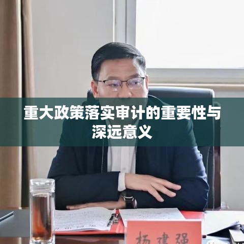 重大政策落实审计的重要性与深远意义