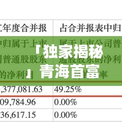 「独家揭秘」青海首富引领时代风潮，成功之路今日揭秘！