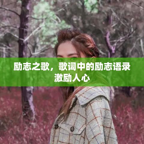 励志之歌，歌词中的励志语录激励人心