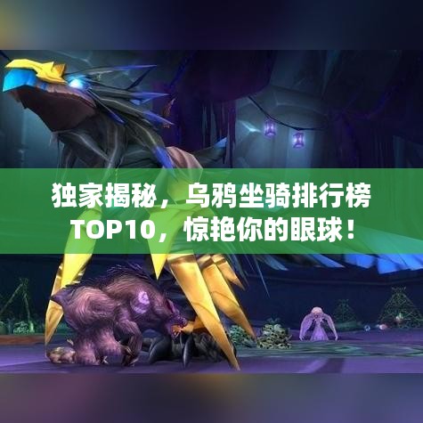 独家揭秘，乌鸦坐骑排行榜TOP10，惊艳你的眼球！