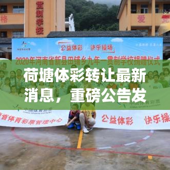 荷塘体彩转让最新消息，重磅公告发布！